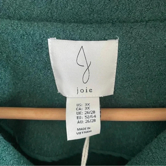 JOIE Wool blend Green Jacket Size 3X - Picture 4 of 9